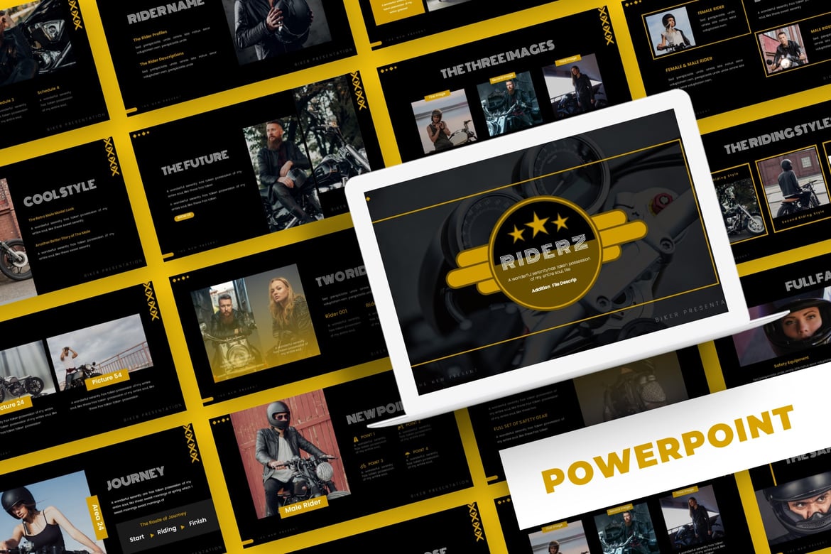 Riderz - Template PowerPoint Serbaguna