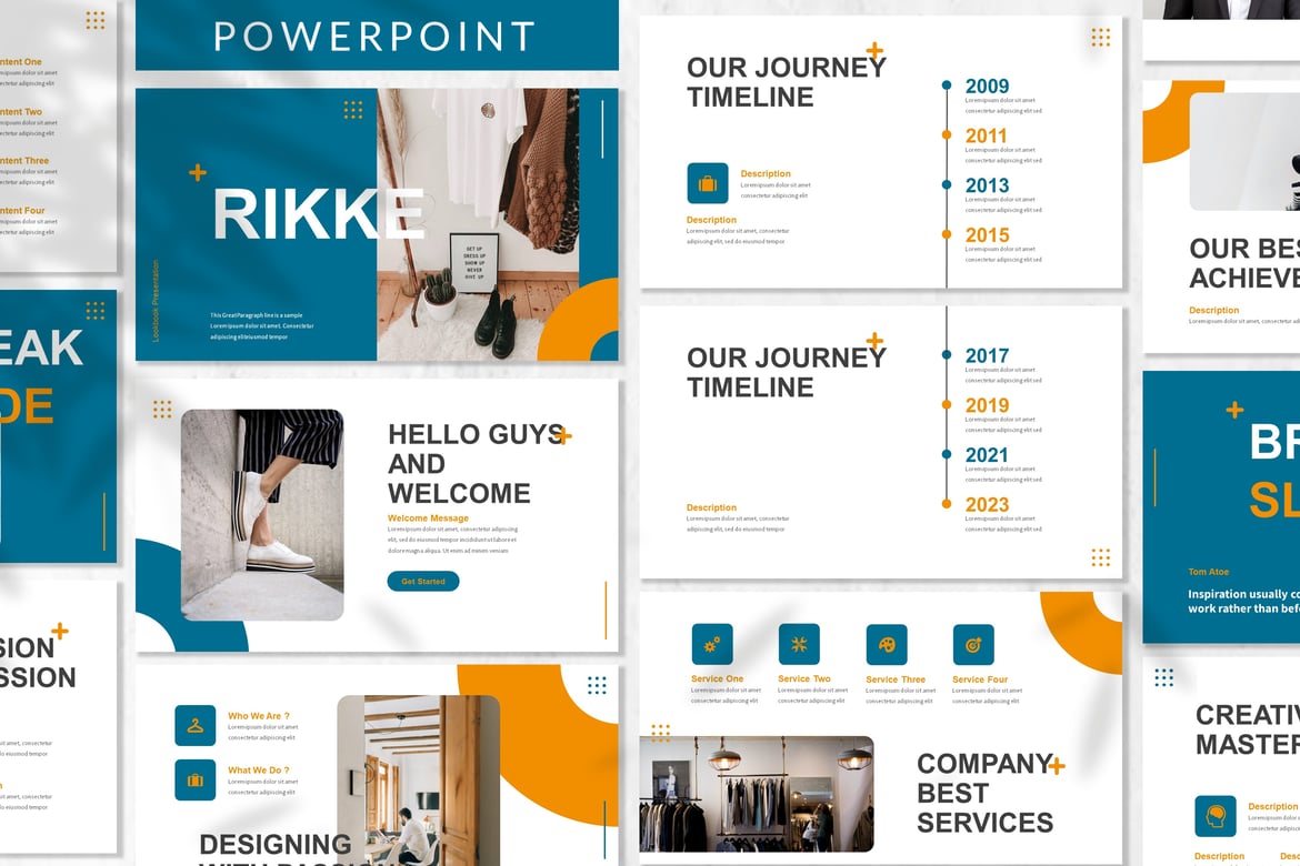 Rikke - Template Presentasi Powerpoint Profesional