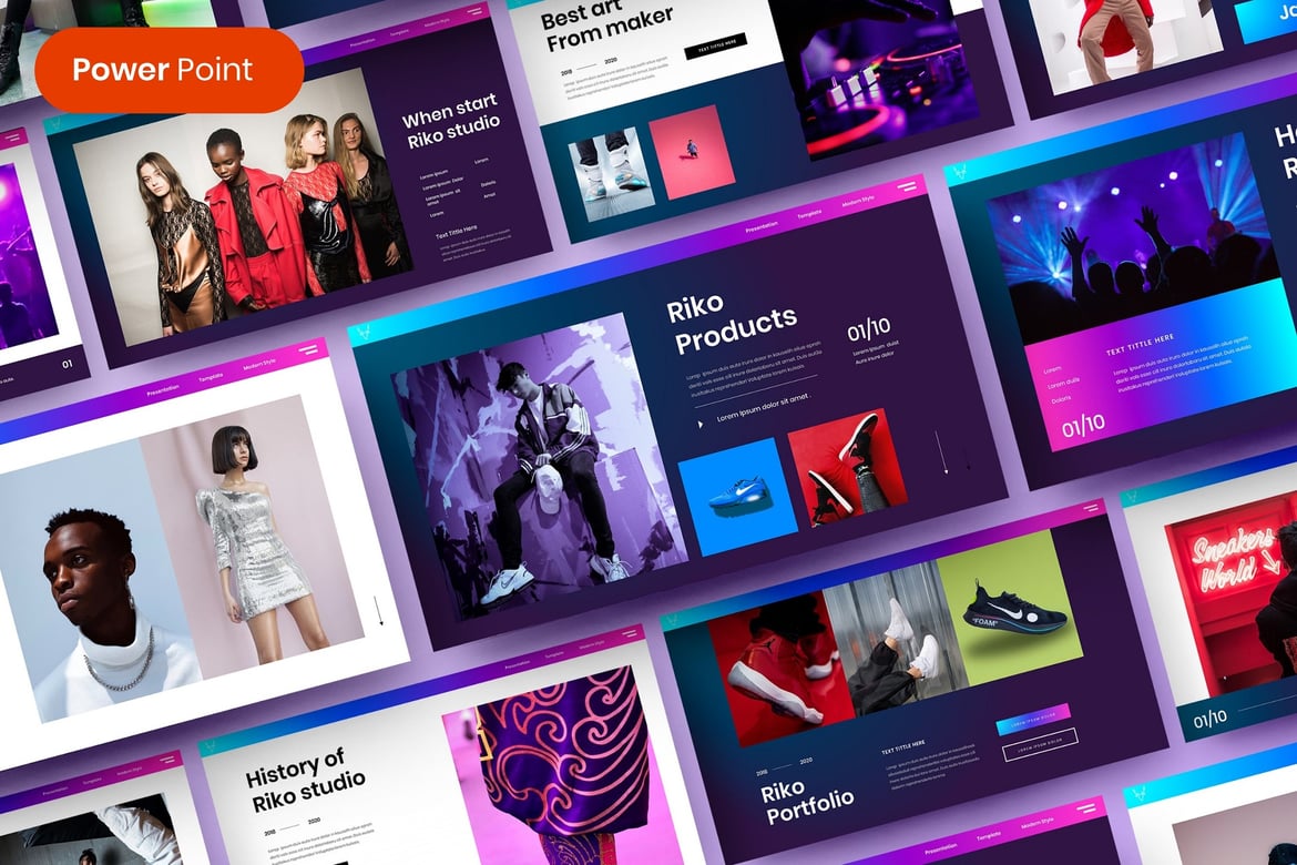 Riko – Template PowerPoint Bisnis Modern