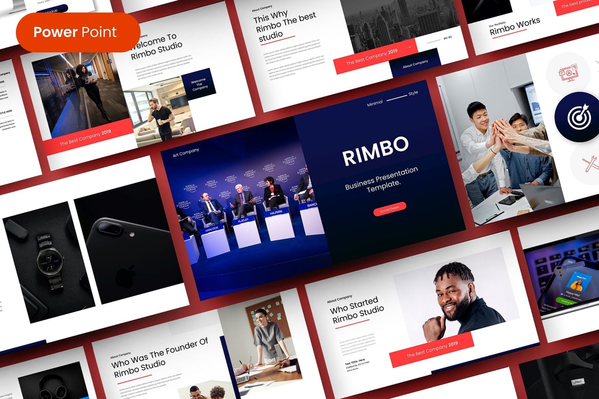 Rimbo – Template PowerPoint Bisnis yang Menarik dan Profesional