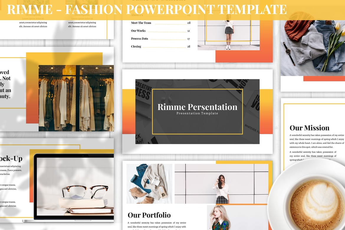 Rimme - Template Powerpoint Fashion yang Menarik dan Modern