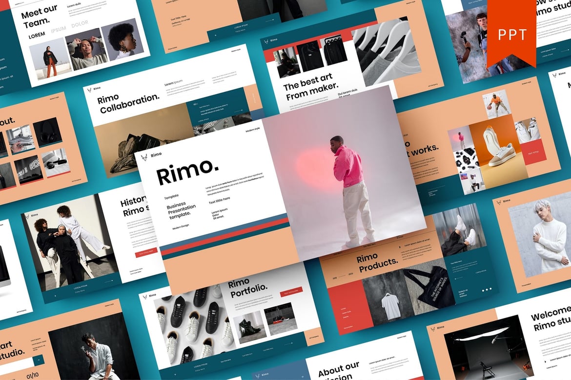 Rimo – Template PowerPoint Bisnis Modern