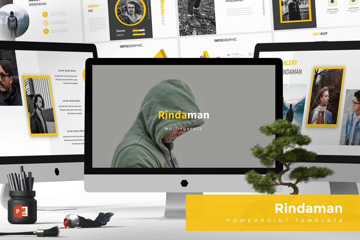 Rindaman - Template PowerPoint Kreatif untuk Presentasi Anda