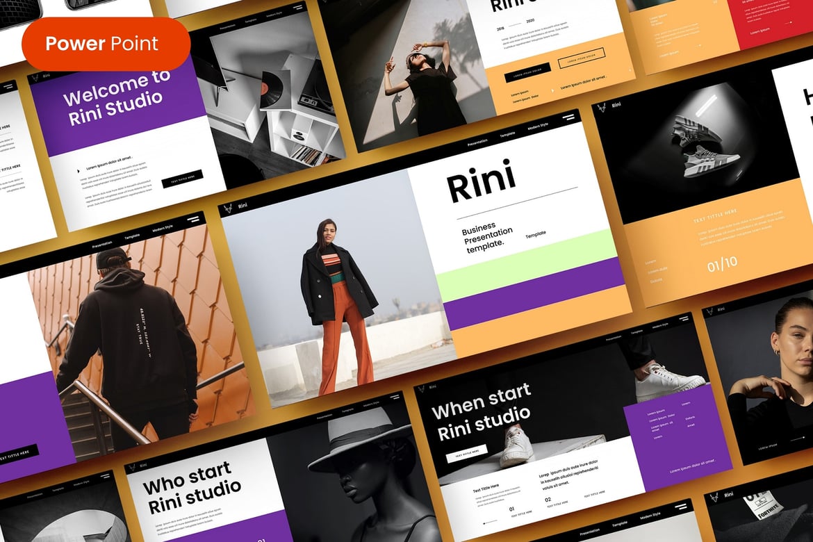 Rini – Template PowerPoint Bisnis yang Menarik