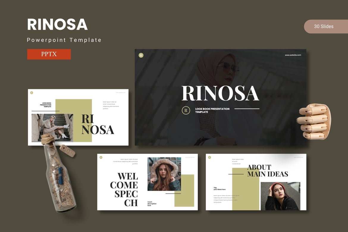 Rinosa - Template PowerPoint Kreatif dan Menarik