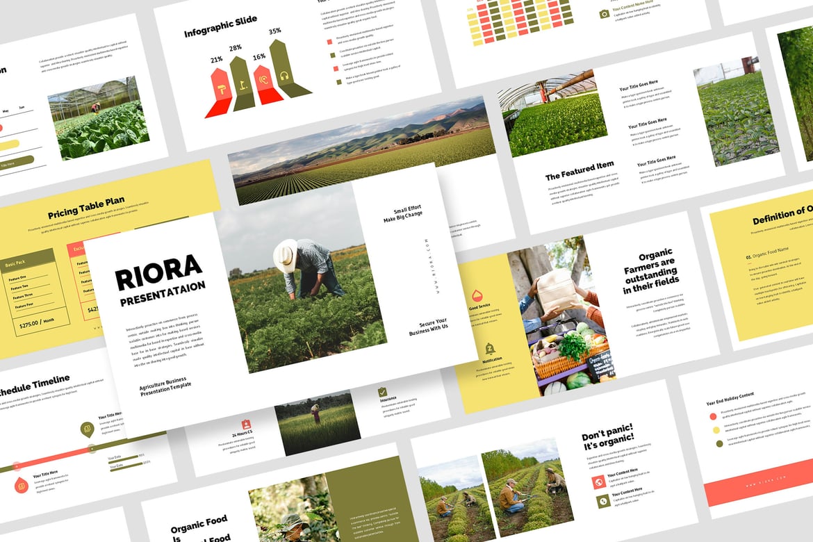 Template Powerpoint Pertanian Riora: Solusi Presentasi Efektif