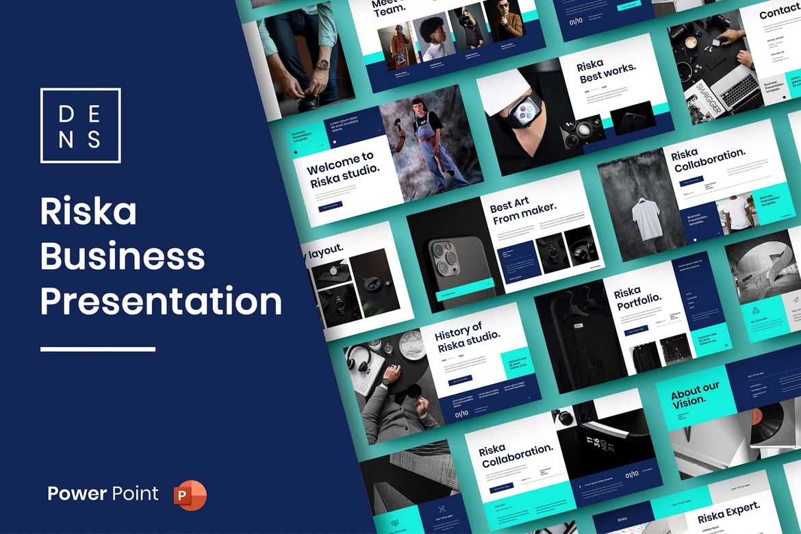 Riska – Template PowerPoint Bisnis yang Menarik