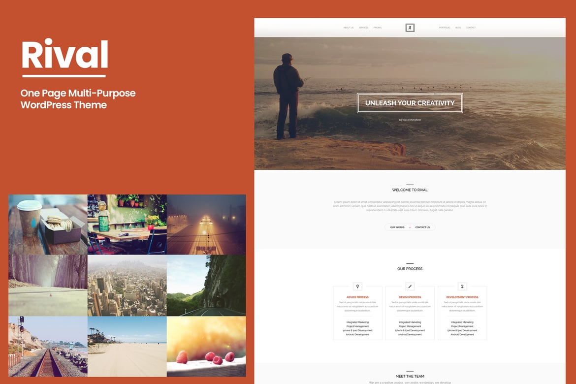 Rival - Tema WordPress Multi-Purpose Satu Halaman yang Menawan