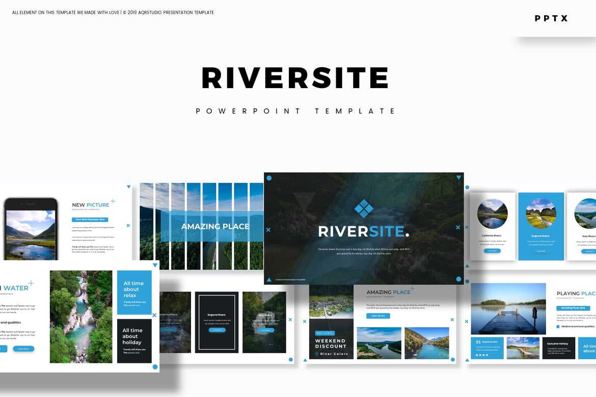 Riversite - Template PowerPoint Serbaguna