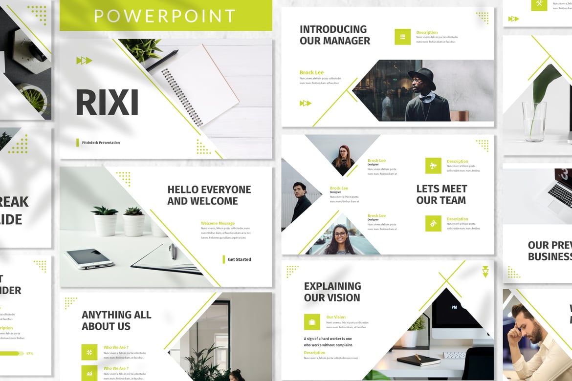 Rixi - Template Presentasi PowerPoint Profesional untuk Bisnis