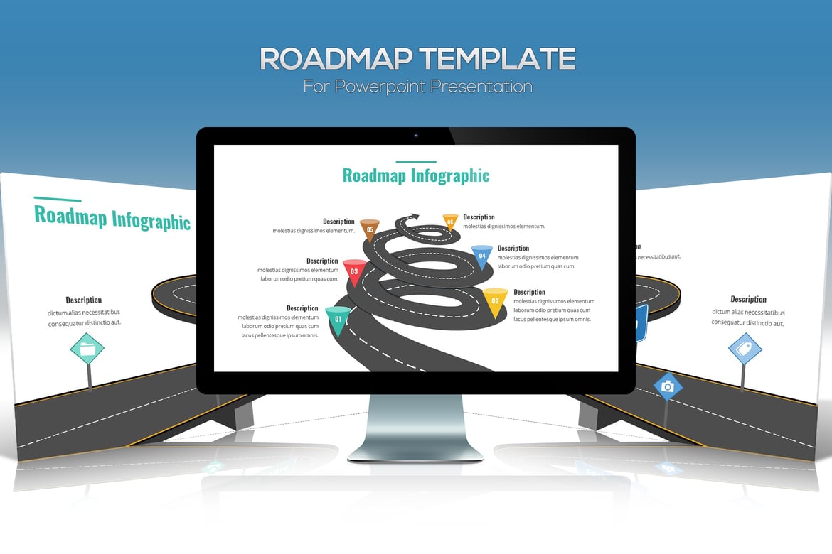 Template Roadmap Menarik untuk Presentasi PowerPoint
