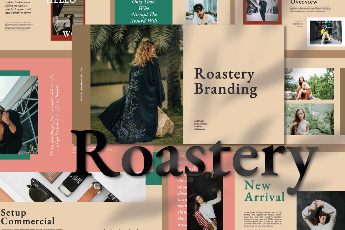 Template PowerPoint Roastery yang Menarik