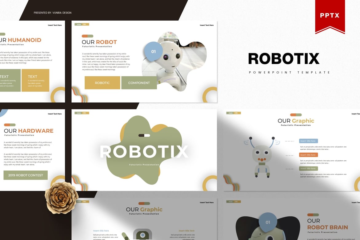Template Presentasi Robotix | PowerPoint yang Menarik