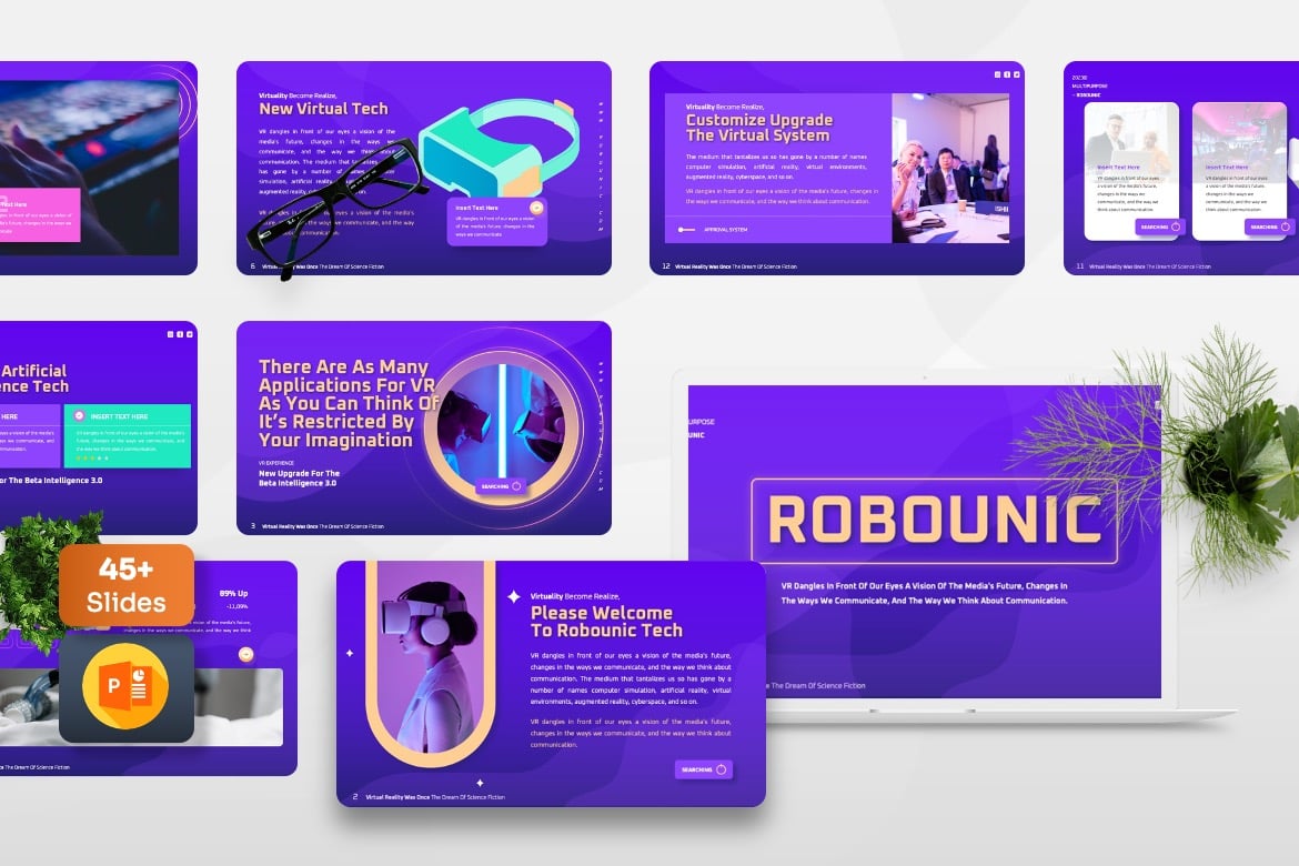 Robounic - Template PowerPoint Serbaguna untuk Presentasi yang Menarik