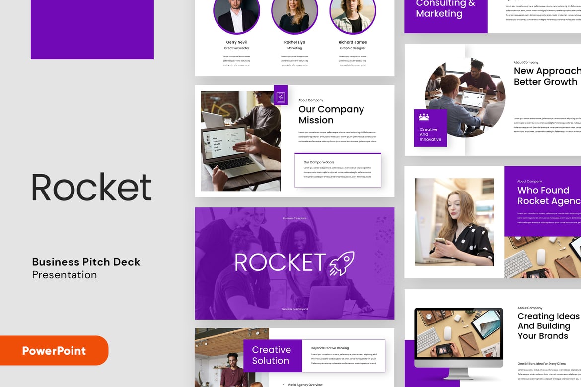 Template Powerpoint ROCKET - Presentasi Profesional yang Menarik