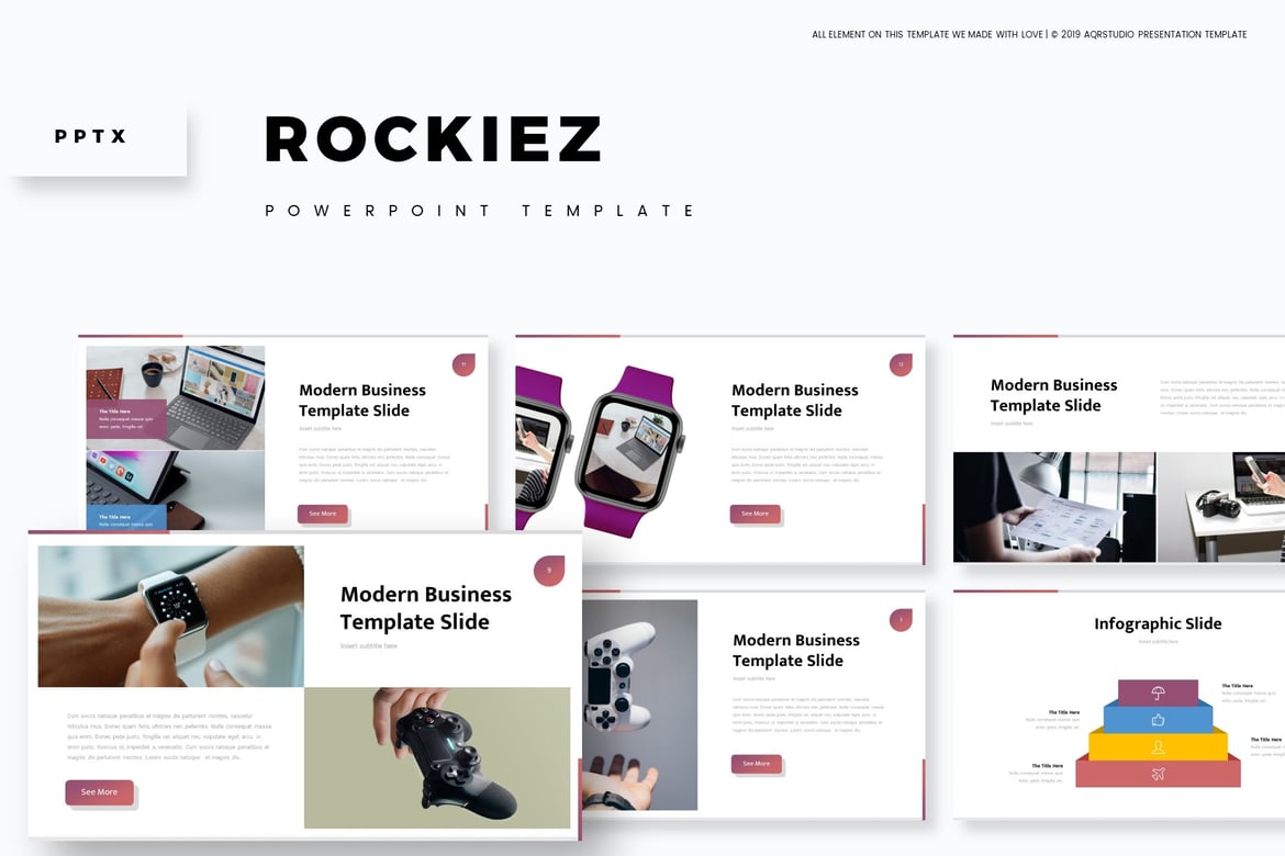 Rockiez - Template PowerPoint Serbaguna yang Menarik