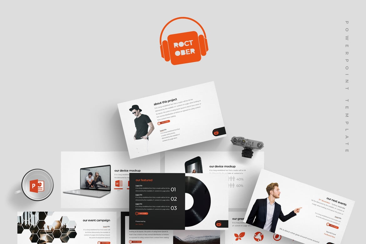 Template Powerpoint Roctober - Solusi Presentasi Menarik