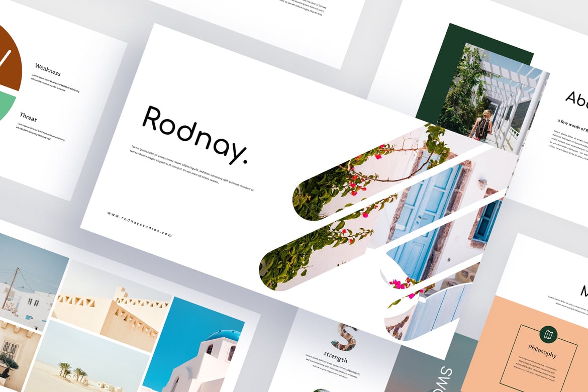 Rodnay - Template Powerpoint Perjalanan yang Menarik