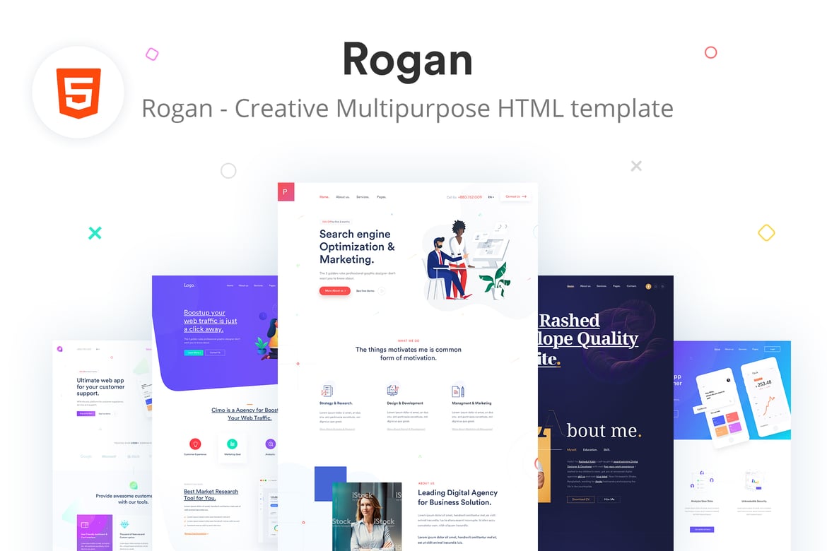 Rogan - Template Website Kreatif Serbaguna dengan Dukungan RTL