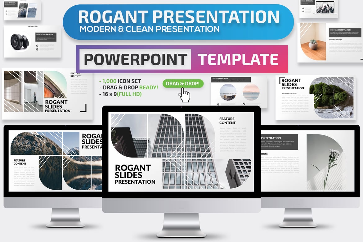 Template Presentasi PowerPoint Rogant yang Menarik dan Profesional