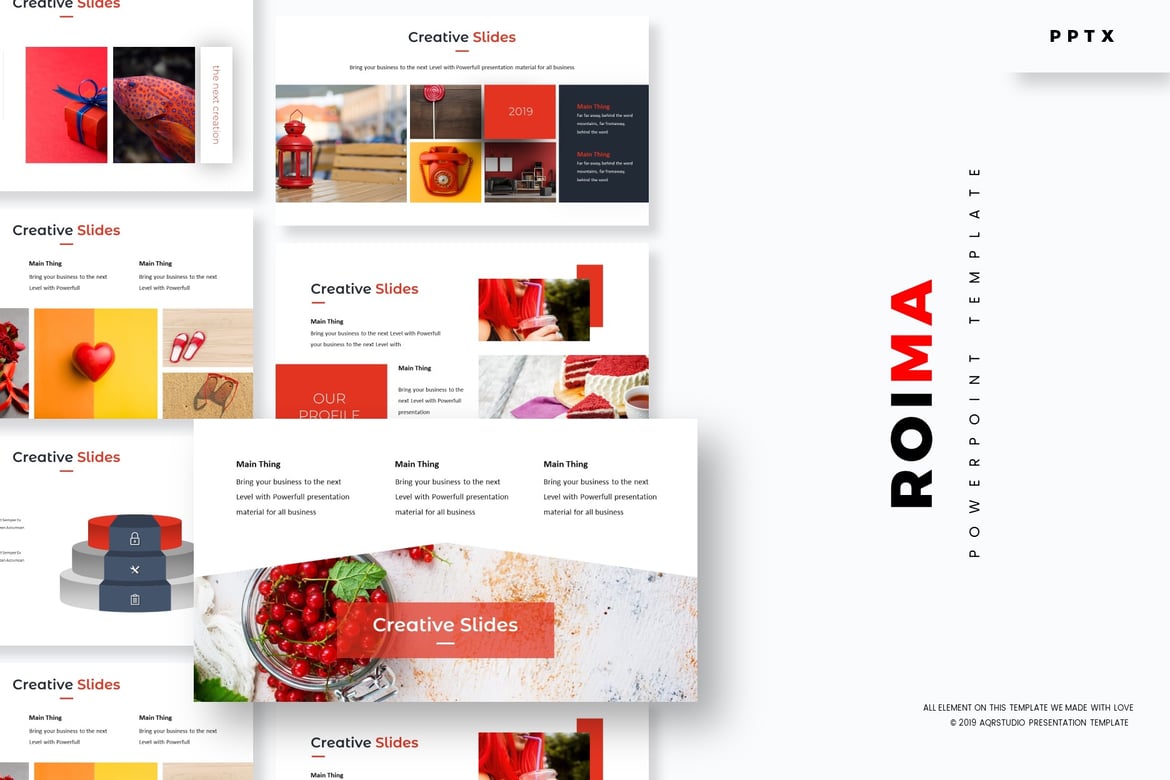 Template PowerPoint Roima - Solusi Presentasi Profesional