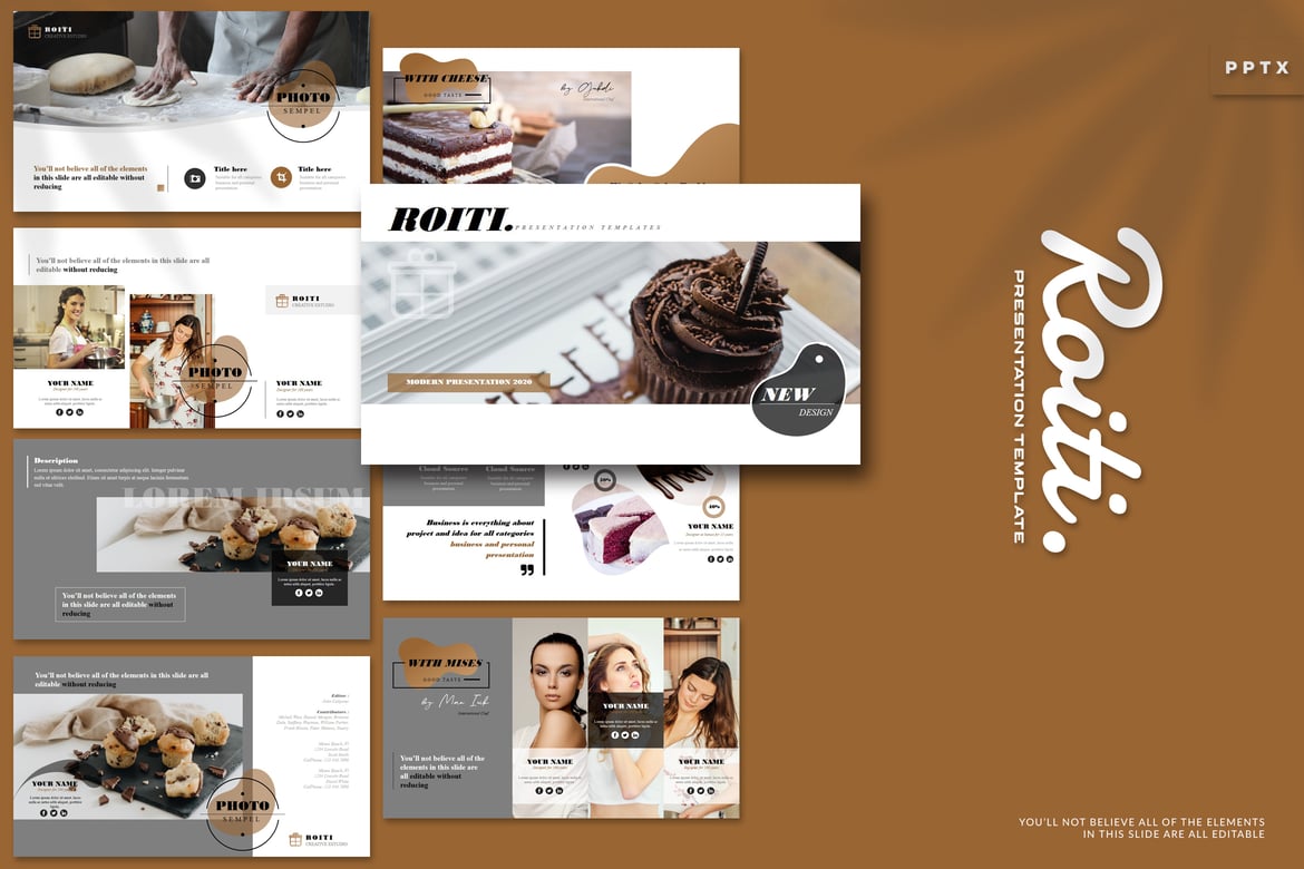 Template PowerPoint Roiti - Presentasi Menarik dan Profesional