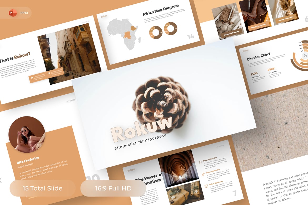 Rokuw - Template PowerPoint Serbaguna untuk Presentasi Menarik