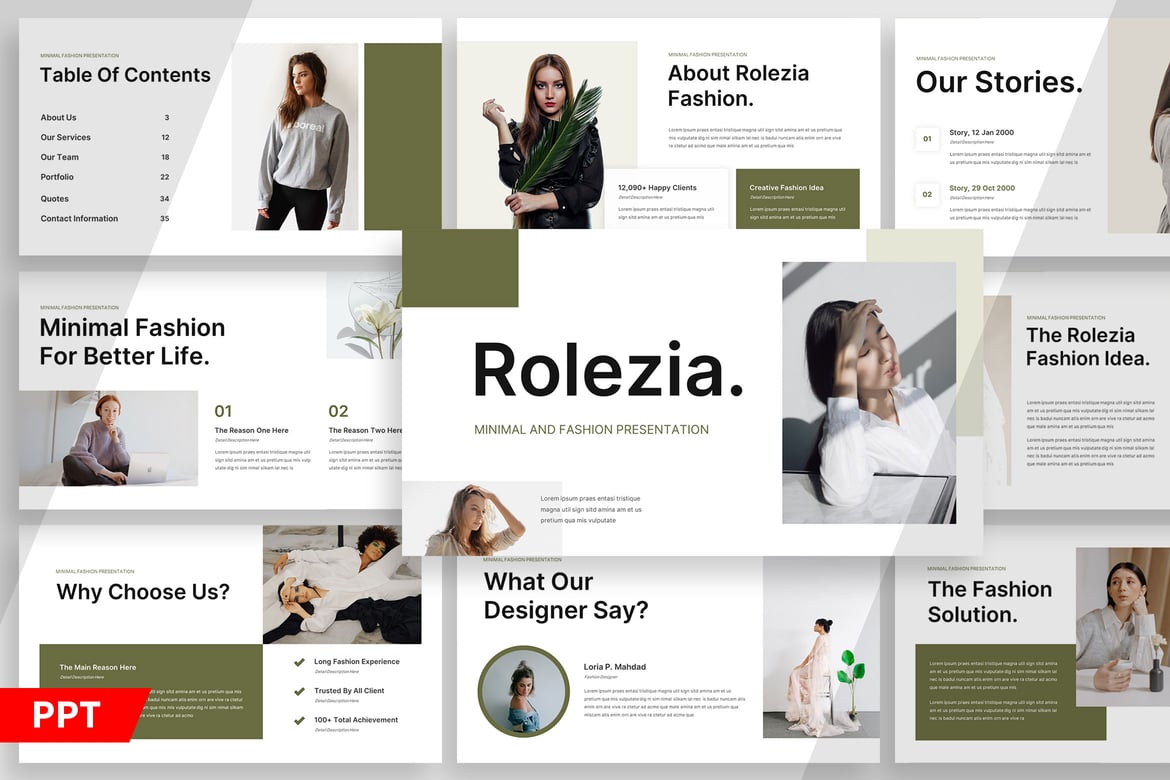 Rolezia - Template Powerpoint Minimalis dan Fashionable