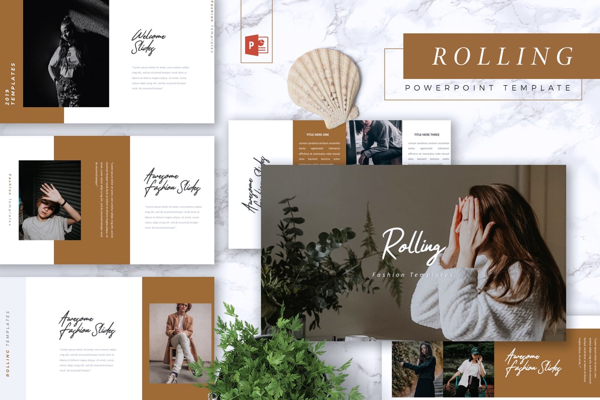 ROLLING - Template Presentasi PowerPoint yang Stylish