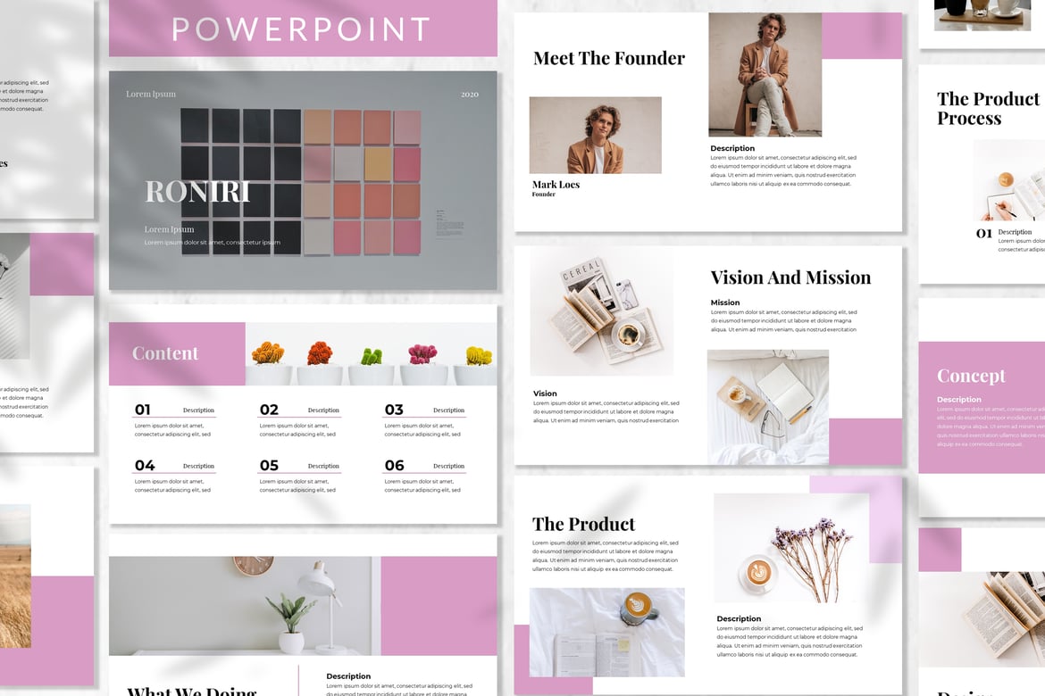 Template Presentasi Roniri - Brandbook yang Elegan dan Profesional