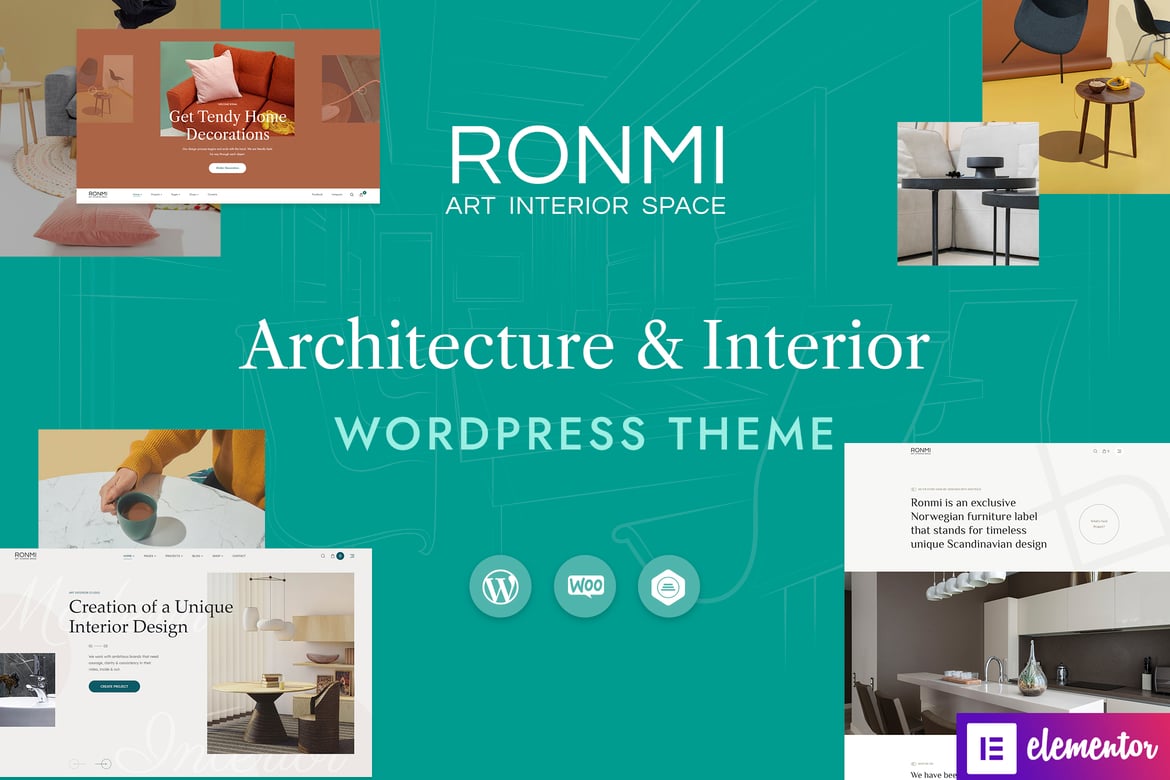Ronmi - Tema WordPress untuk Desain Arsitektur dan Interior yang Menawan