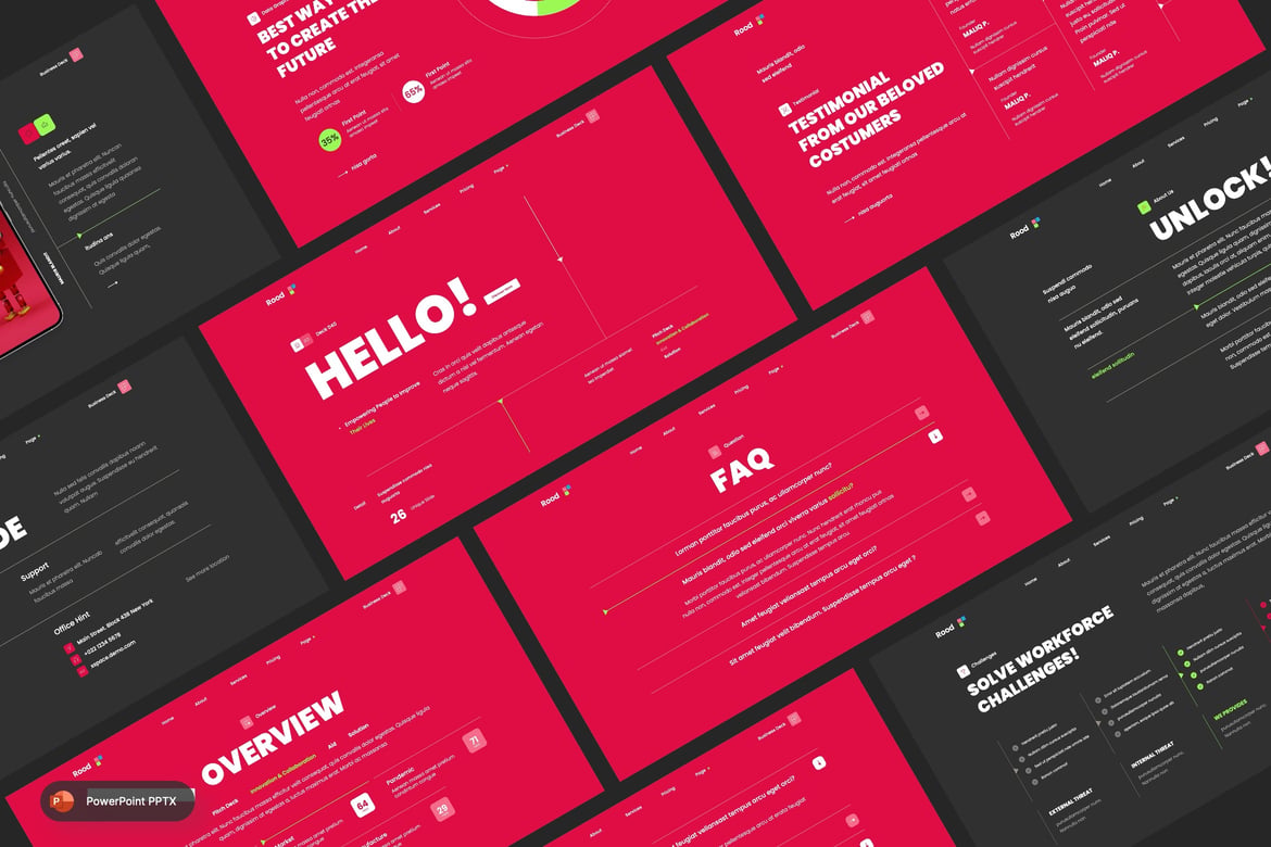 Rood - Template Presentasi PowerPoint yang Menarik dan Profesional