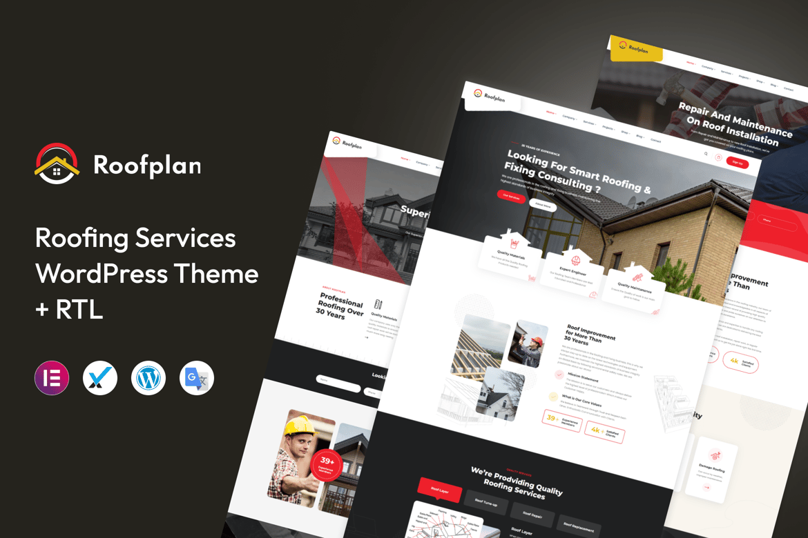 Tema WordPress Roofplan - Solusi Terbaik untuk Bisnis Atap Anda