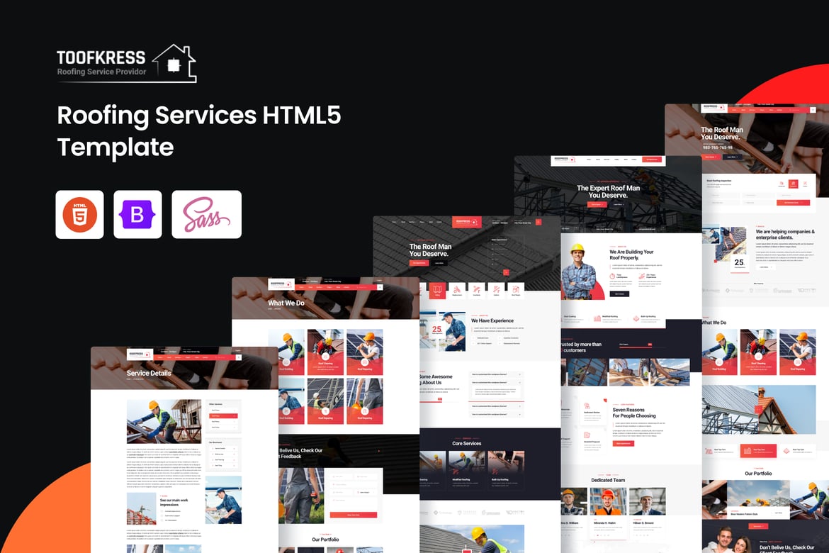 Template Website RoofPress - Solusi Terbaik untuk Layanan Atap