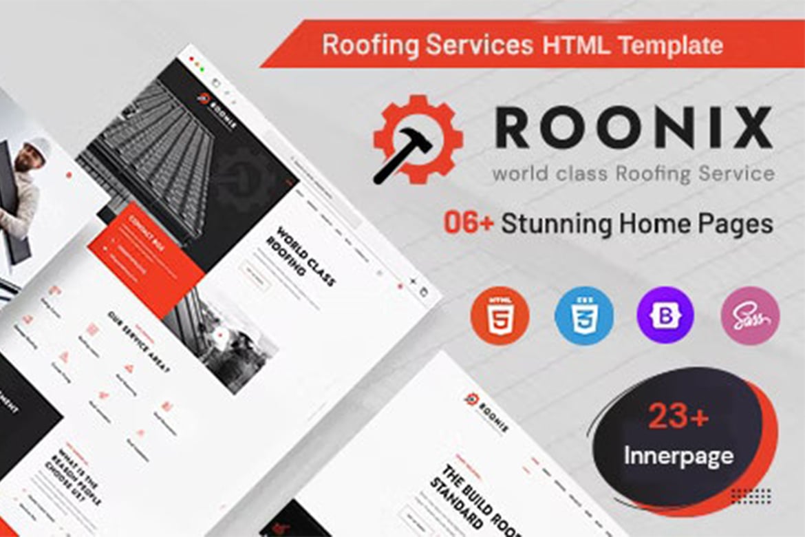Template Web Roonix - Solusi Layanan Atap Modern