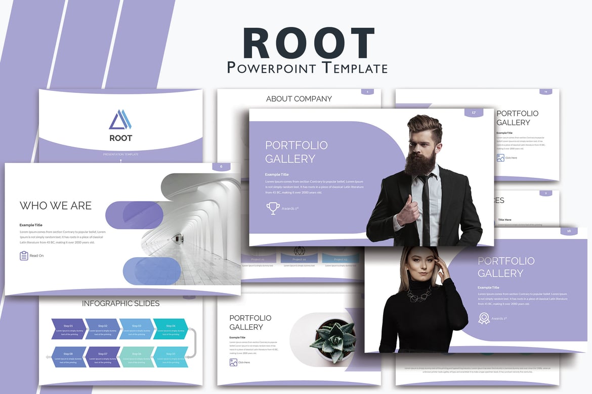 ROOT - Template Presentasi PowerPoint Kreatif dan Minimalis