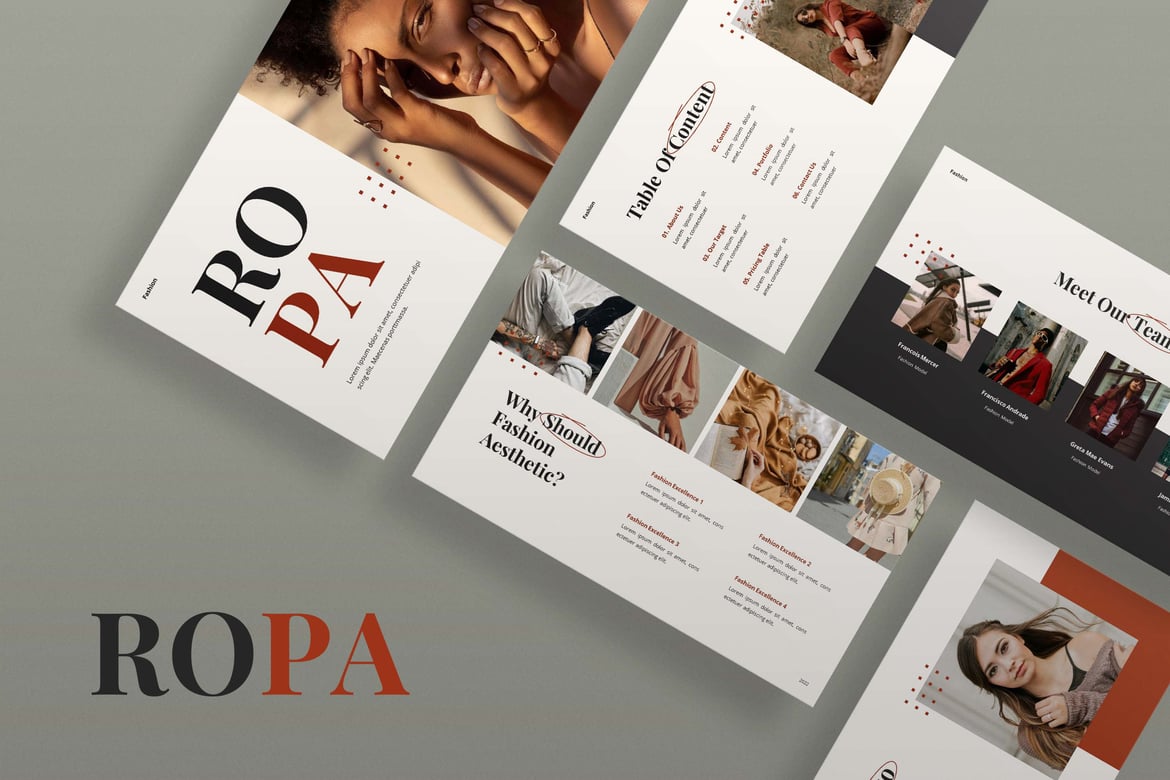 Template PowerPoint Ropa - Solusi Presentasi Profesional Anda