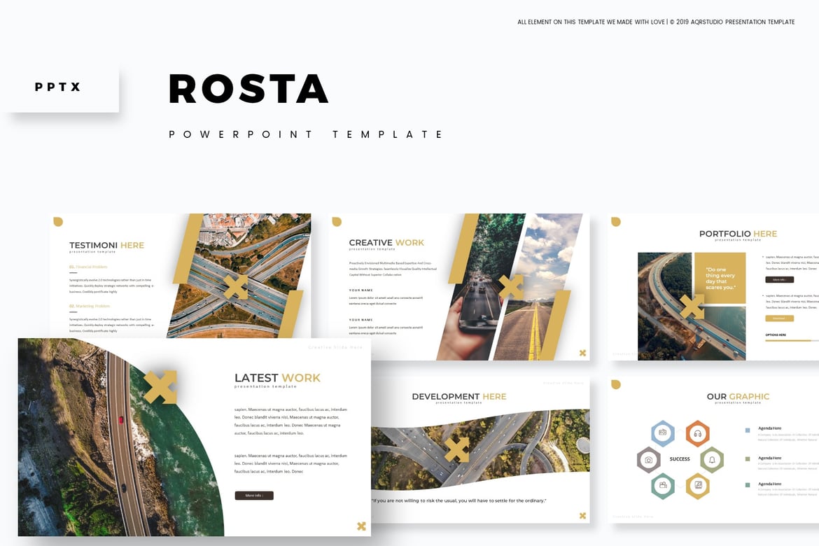 Rosta - Template PowerPoint Serbaguna untuk Presentasi Menarik