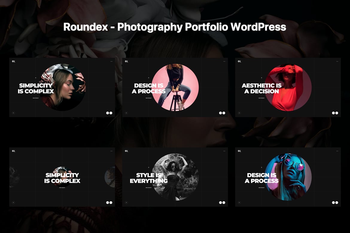 Roundex - Tema WordPress Portofolio Fotografi Modern
