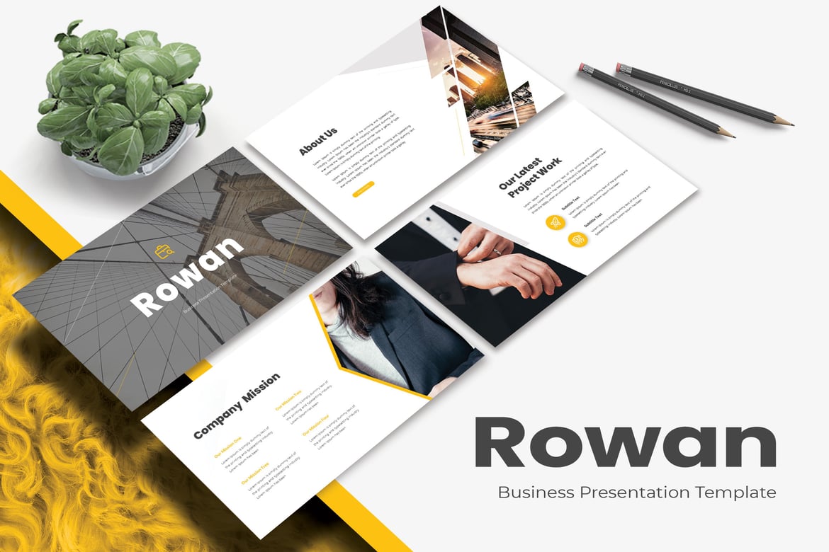 Template PowerPoint ROWAN yang Modern dan Kreatif