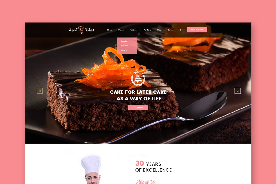 Template Website Kue Royal - Solusi Cakery & Bakery yang Menarik