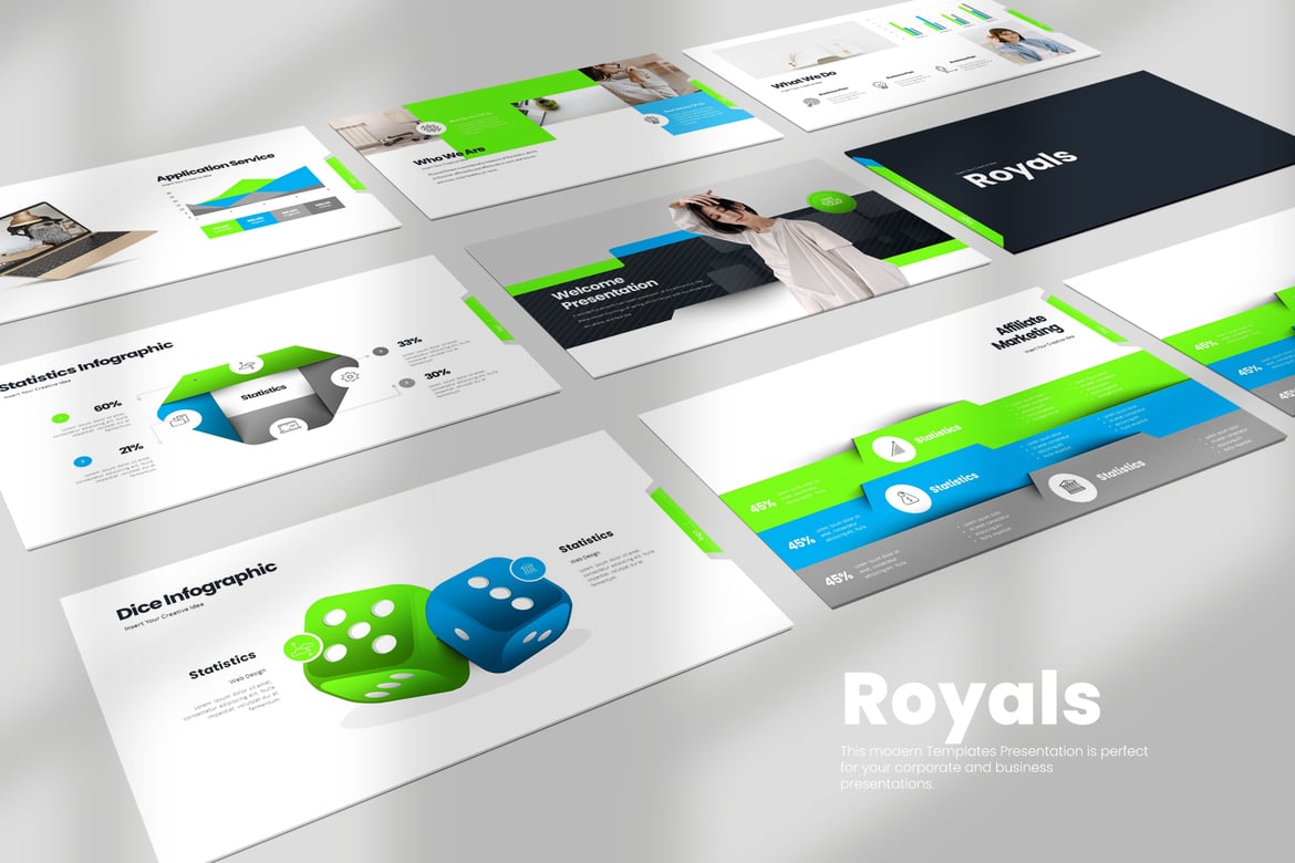 Template Presentasi PowerPoint Royals yang Menarik dan Profesional