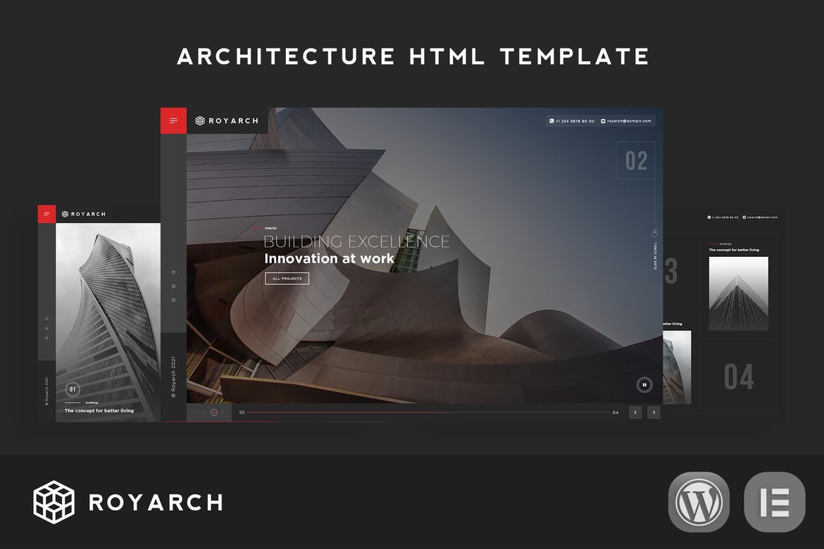 Resio - Template HTML Arsitektur Modern untuk Website Portfolio