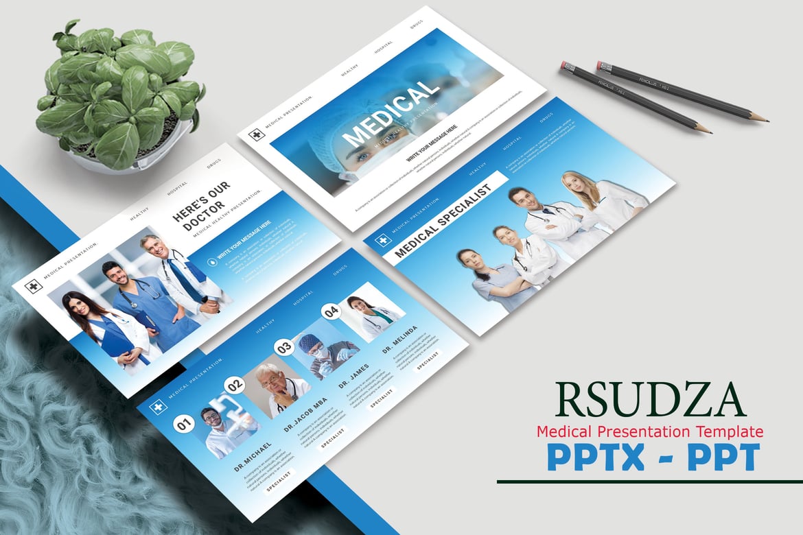 Template Powerpoint Medis RSUDZA - Presentasi Profesional