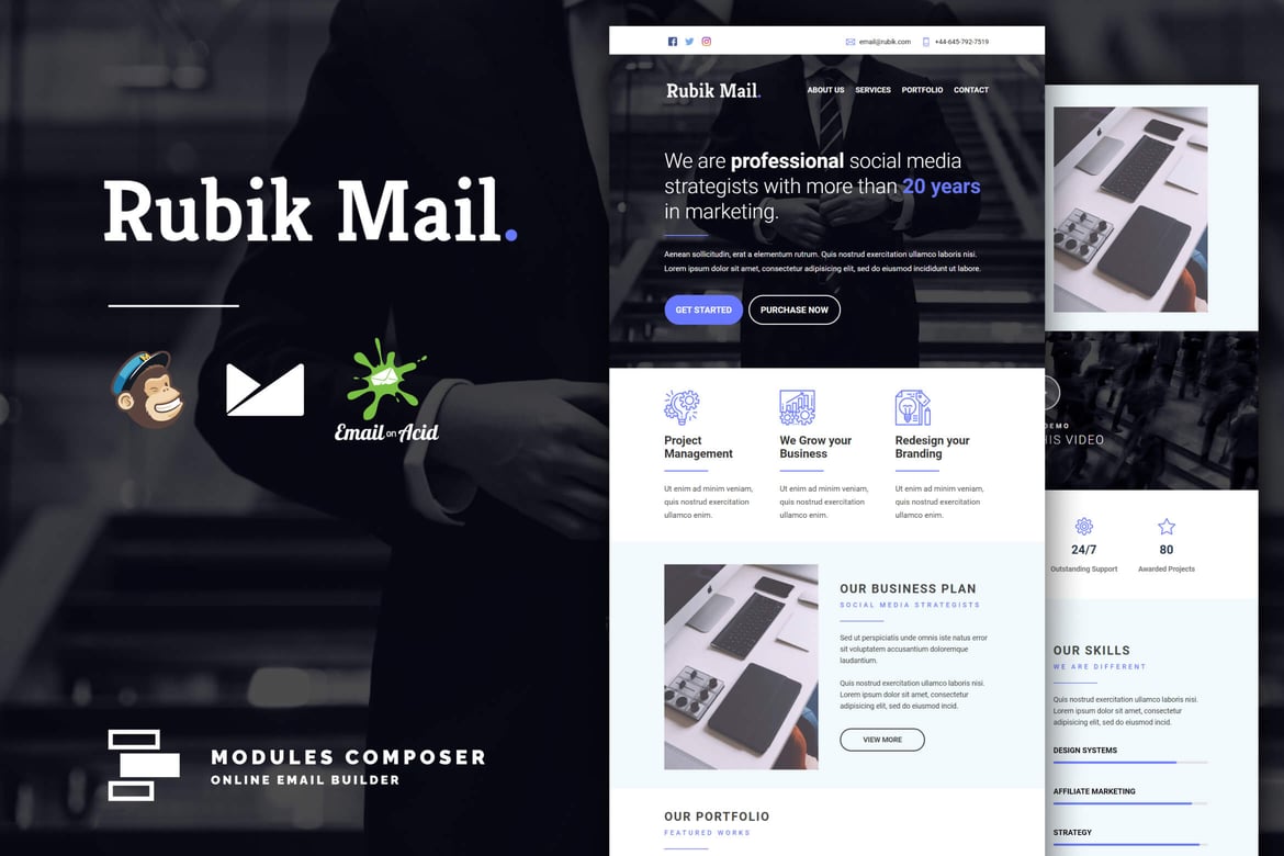 Rubik - Template Email Responsif untuk Agensi dan Startup