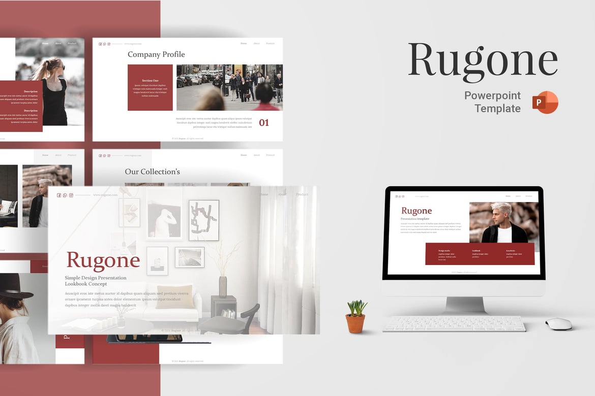 Template Presentasi Powerpoint Rugone - Solusi Kreatif untuk Setiap Kebutuhan