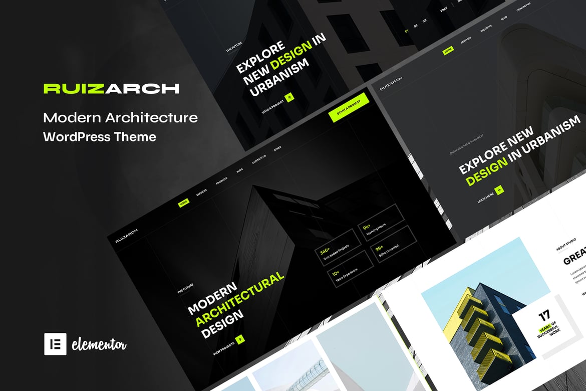Ruizarch - Tema WordPress Arsitektur yang Modern dan Stylish