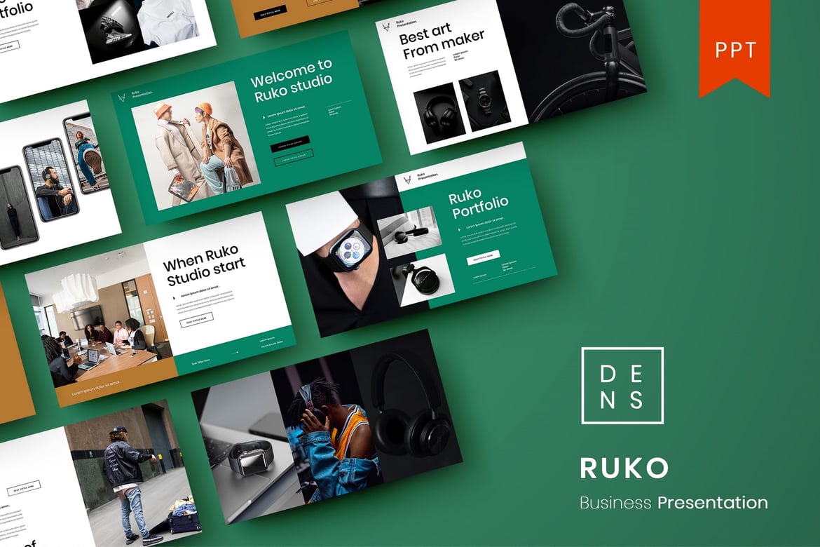 Ruko – Template PowerPoint Bisnis yang Menarik
