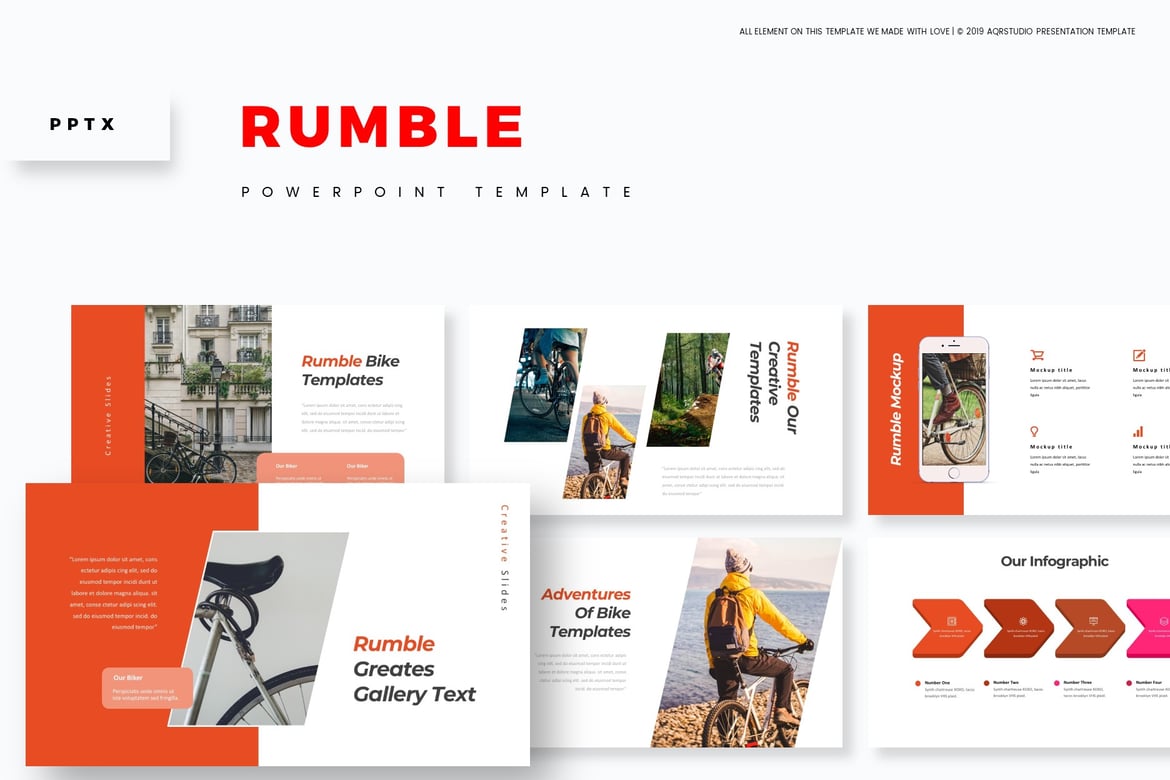 Rumble - Template Powerpoint Serbaguna yang Menarik