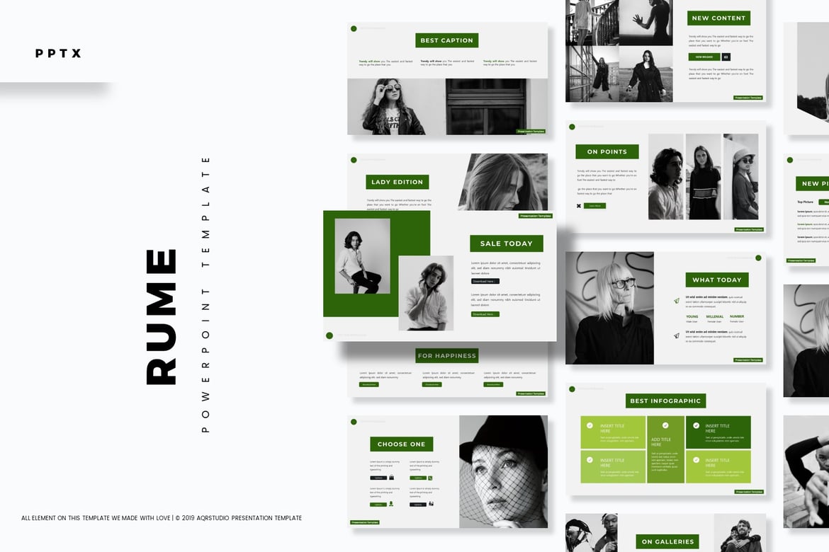 Rume - Template PowerPoint Serbaguna yang Menarik